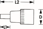 padrun 1/2 XZN M14 pikkus. 140MM