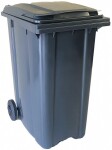 kaanega prügikonteiner/prügikast ratastel 360l hall 88x58x111.2cm jnk