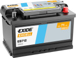 Aku Exide Excell 71Ah 670A 278x175x175 -+ EB712