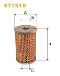WIX FILTERS hüdraulikafilter roolisüsteem 57131E