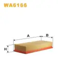 WIX FILTERS  Õhufilter WA6166