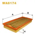 WIX FILTERS Õhufilter WA6174