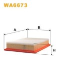 WIX FILTERS  Õhufilter WA6673