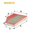 WIX FILTERS  Õhufilter WA9872