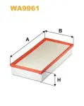 WIX FILTERS  Õhufilter WA9961