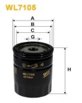 WIX FILTERS Õlifilter,  turbokompressor WL7105
