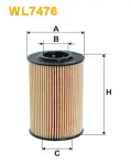 WIX FILTERS  Õlifilter WL7476