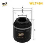 WIX FILTERS  Õlifilter WL7494