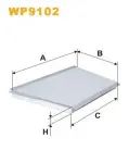 WIX FILTERS  Filter,salongiõhk WP9102