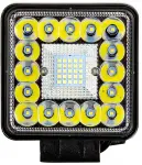 рабочий свет led 42w 10-30v 2500lm 108x108x47mm m-tech