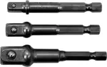 YATO YT-04685 adapterid HEX padrunile-1/4, 3/8, 1/2