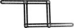 Universaalne mõõdik-šabloon 250x120mm 