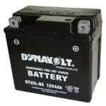 12V 4Ah YTX5L-BS 114x70x105 -+