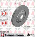 ZIMMERMANN Piduriketas FORMULA Z 100.3374.70