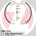ZIMMERMANN  Piduriklotside komplekt,seisupidur 10990.105.8