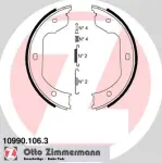 ZIMMERMANN  Piduriklotside komplekt,seisupidur 10990.106.3