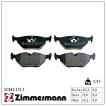 ZIMMERMANN Piduriklotsi komplekt,  ketaspidur 20180.170.1