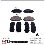 ZIMMERMANN Piduriklotsi komplekt,  ketaspidur 20261.190.1