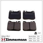 ZIMMERMANN Piduriklotsi komplekt,  ketaspidur 20341.175.1