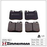 ZIMMERMANN  Piduriklotsi komplekt,ketaspidur 20392.150.1