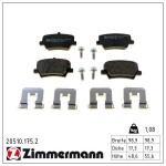 ZIMMERMANN Piduriklotsi komplekt,  ketaspidur 20510.175.2