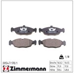ZIMMERMANN Piduriklotsi komplekt,  ketaspidur 20547.170.1