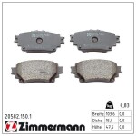 ZIMMERMANN Piduriklotsi komplekt,  ketaspidur 20582.150.1