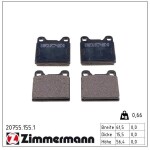 ZIMMERMANN Piduriklotsi komplekt,  ketaspidur 20755.155.1