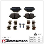 ZIMMERMANN Piduriklotsi komplekt,  ketaspidur 20764.175.2