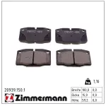 ZIMMERMANN Piduriklotsi komplekt,  ketaspidur 20939.150.1