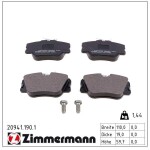 ZIMMERMANN Piduriklotsi komplekt,  ketaspidur 20941.190.1