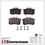 ZIMMERMANN  Piduriklotsi komplekt,ketaspidur 20961.172.1