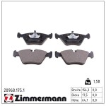 ZIMMERMANN Piduriklotsi komplekt,  ketaspidur 20968.175.1