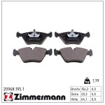 ZIMMERMANN Piduriklotsi komplekt,  ketaspidur 20968.195.1