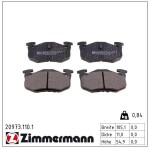 ZIMMERMANN Piduriklotsi komplekt,  ketaspidur 20973.110.1