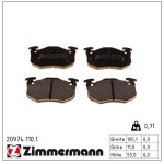 ZIMMERMANN Piduriklotsi komplekt,  ketaspidur 20974.110.1
