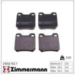 ZIMMERMANN Piduriklotsi komplekt,  ketaspidur 21050.155.1