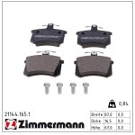 ZIMMERMANN Piduriklotsi komplekt,  ketaspidur 21144.165.1
