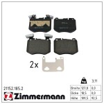 ZIMMERMANN Piduriklotsi komplekt,  ketaspidur 21152.185.2