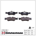 ZIMMERMANN Piduriklotsi komplekt,  ketaspidur 21190.180.1