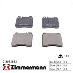ZIMMERMANN Piduriklotsi komplekt,  ketaspidur 21303.188.1
