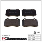 ZIMMERMANN Piduriklotsi komplekt,  ketaspidur 21381.150.1
