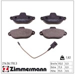 ZIMMERMANN Piduriklotsi komplekt,  ketaspidur 21436.170.3