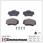 ZIMMERMANN Piduriklotsi komplekt,  ketaspidur 21439.200.1