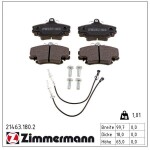 ZIMMERMANN Piduriklotsi komplekt,  ketaspidur 21463.180.2