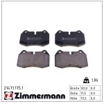 ZIMMERMANN Piduriklotsi komplekt,  ketaspidur 21471.175.1