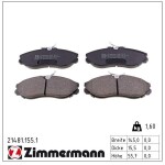 ZIMMERMANN Piduriklotsi komplekt,  ketaspidur 21481.155.1