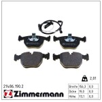 ZIMMERMANN Piduriklotsi komplekt,  ketaspidur 21486.190.2