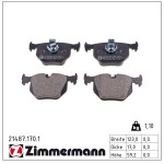 ZIMMERMANN  Piduriklotsi komplekt,ketaspidur 21487.170.1