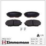 ZIMMERMANN  Piduriklotsi komplekt,ketaspidur 21552.145.1